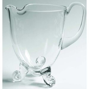 CRYSTAL CLEAR INDUSTRIES Kimberly ( 3 Footed) Pitcher / Pristine